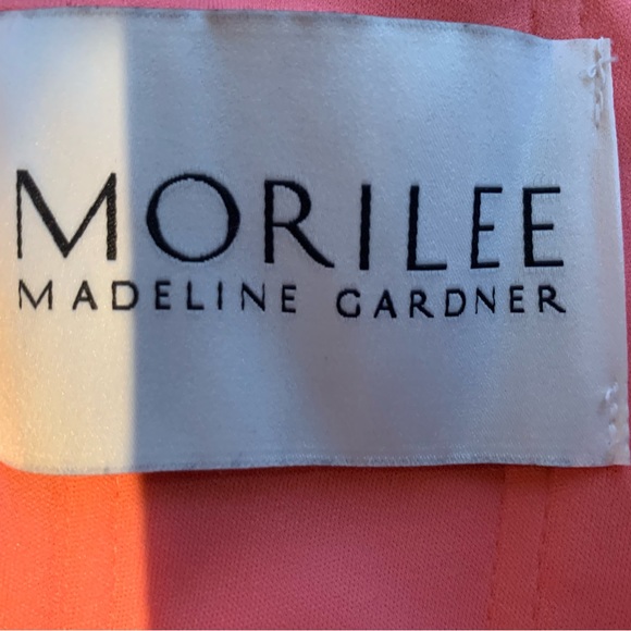 PROM DRESS! Coral Morilee Madeline Garnder long chiffon dress. Size 4 - Picture 4 of 4